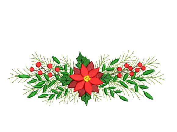 Christmas Poinsettia: A Festive Embroidery Review