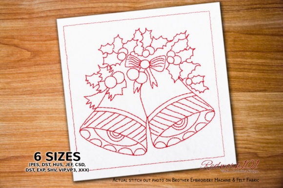 Decorative Christmas Bell Redwork: A Pro Review