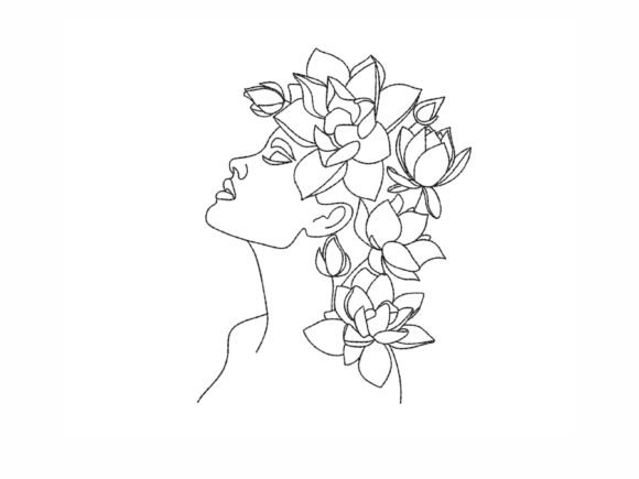 Floral Woman: A Stylish Choice for Personalized Gifts