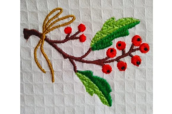 Holly Embroidery Review for Boutique Holiday Apparel