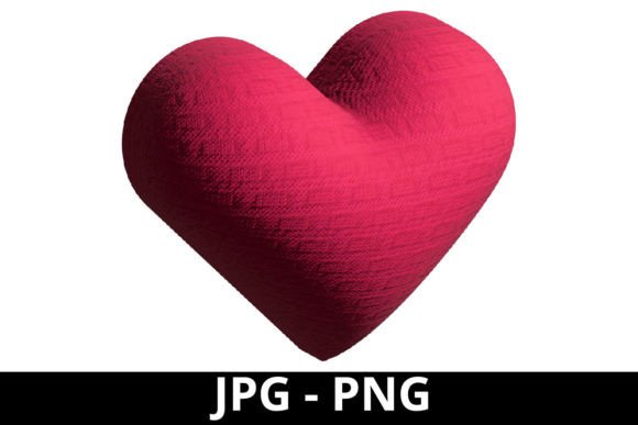 Review: 3d Rendered Pink Heart Cross Stitch for Boutiques