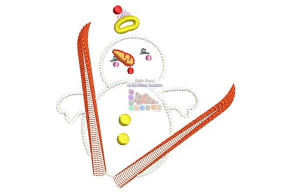 Snowman Ski Jump: A Festive Embroidery Review